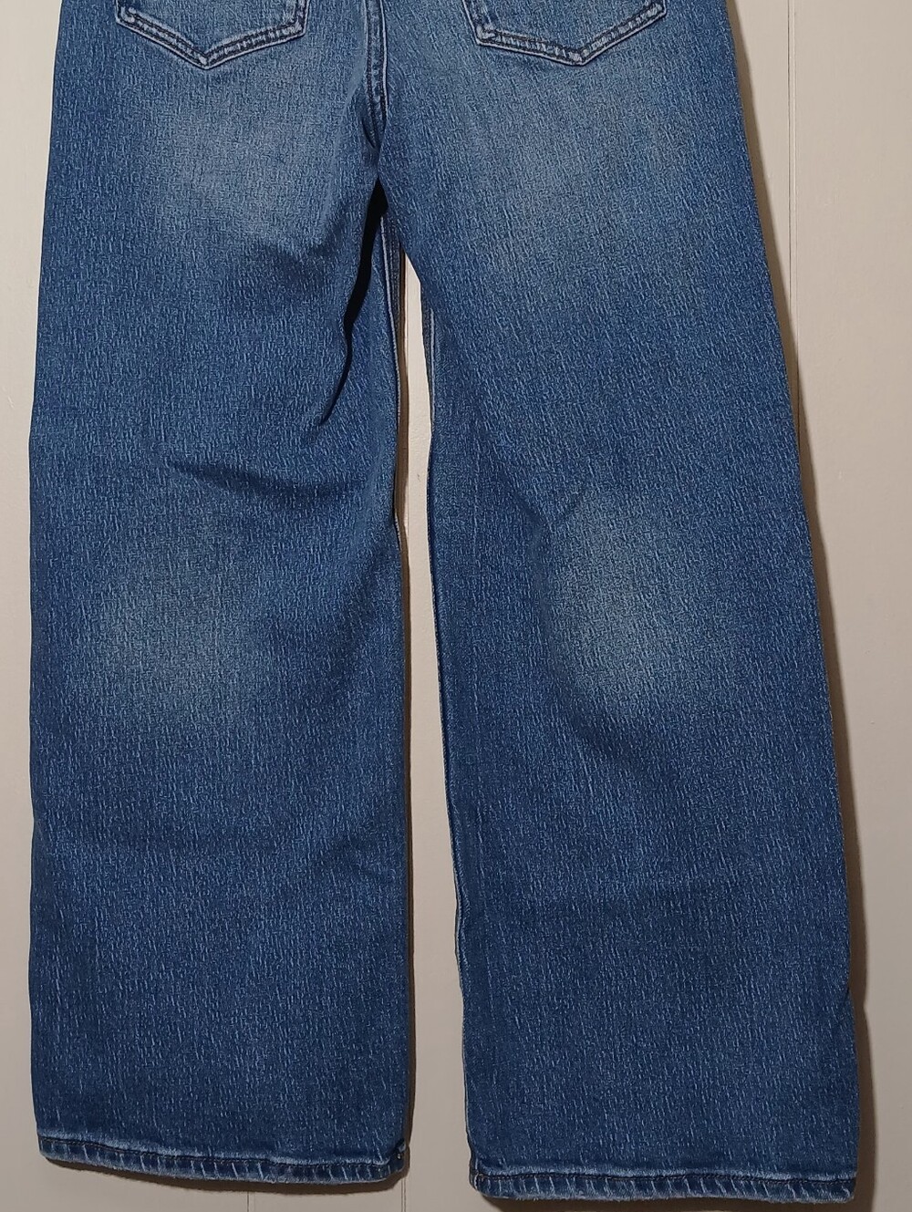 Quince Bella Stretch Relaxed Straight Jeans Blue Medium Wash Organic Denim - Picture 7 of 10